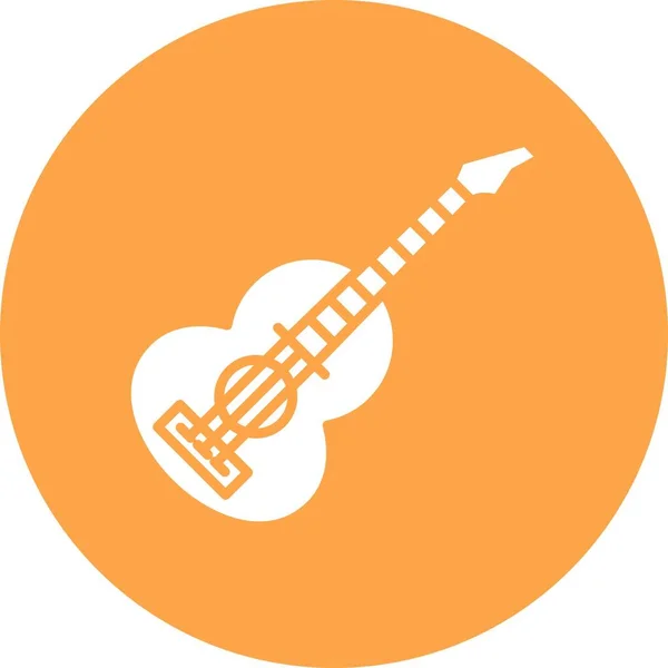 Guitar Creative Icons Tervezése — Stock Vector