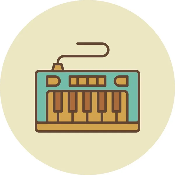 Piano Kreative Ikonen Desig — Stockvektor
