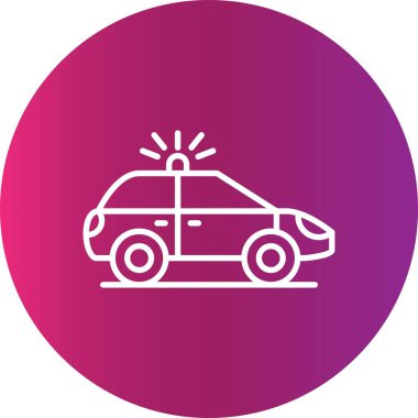 Police Car Creative Icons Desig