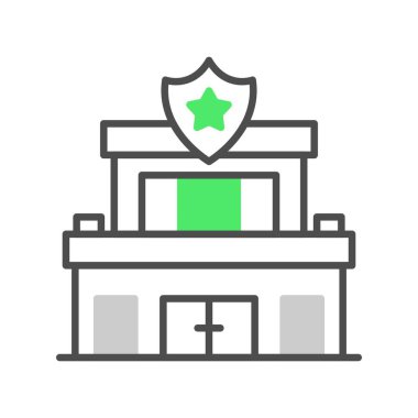  Police Station Creative Icons Desig