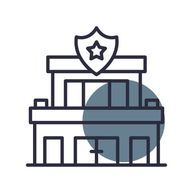  Police Station Creative Icons Desig