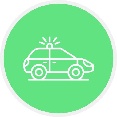 Police Car Creative Icons Desig