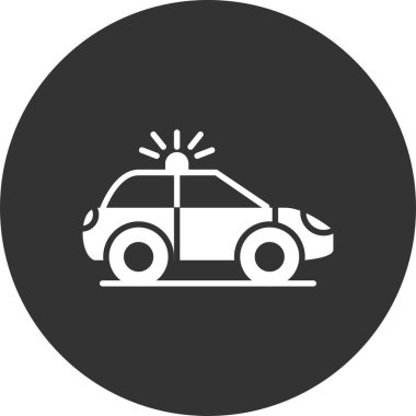 Police Car Creative Icons Desig