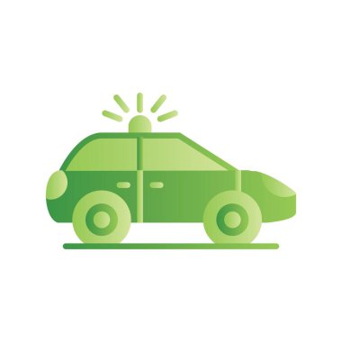 Police Car Creative Icons Desig