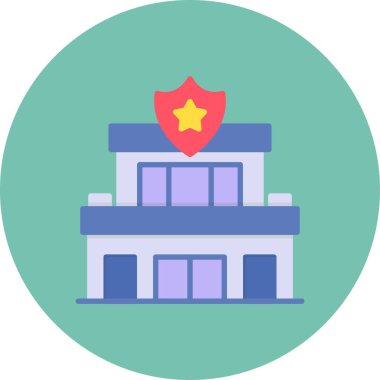  Police Station Creative Icons Desig
