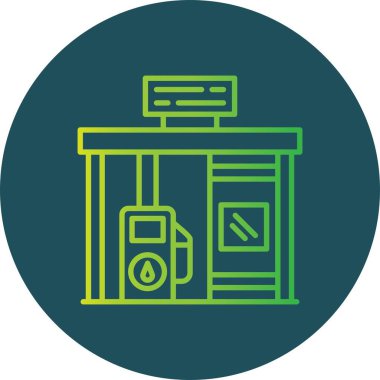 Gas Station Creative Icons Desig