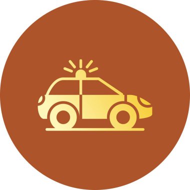 Police Car Creative Icons Desig