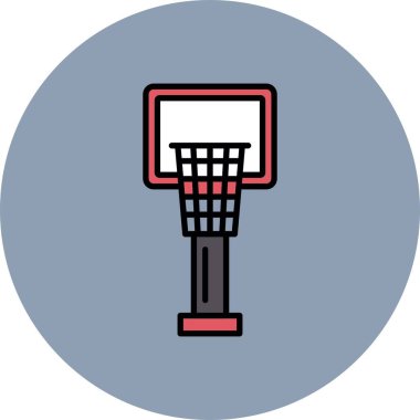  Basketbol Hoop Yaratıcı Simgeler Tasarımı