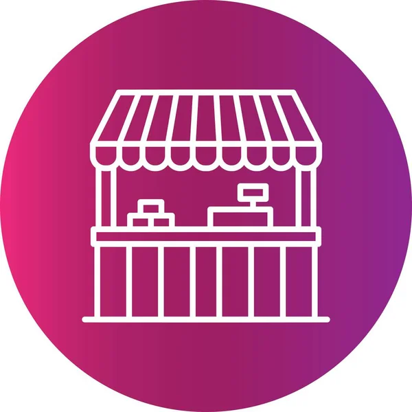 Street Shop Creative Icons Desig — Vector de stock