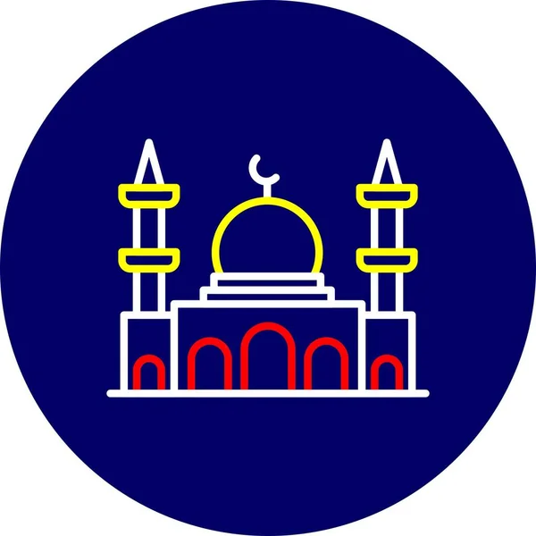 Mosque Creative Icons Desig — Stockvektor