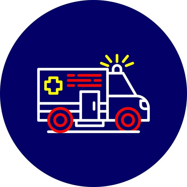 Ambulans Yaratıcı Simgeler Tasarımı — Stok Vektör