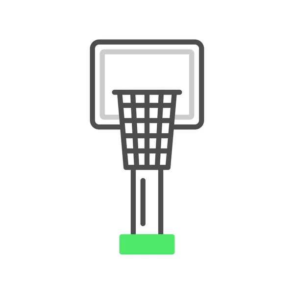 Basket Hoop Kreativa Ikoner Desig — Stock vektor