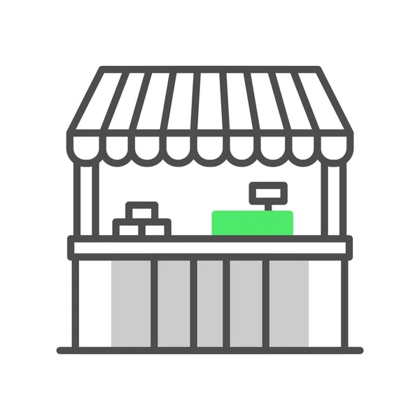 Street Shop Icônes Créatives Desig — Image vectorielle