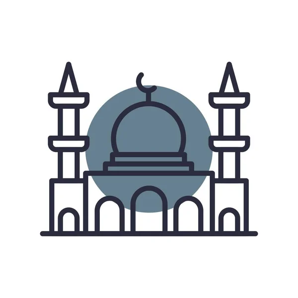 Mosque Creative Icons Desig — Stok Vektör