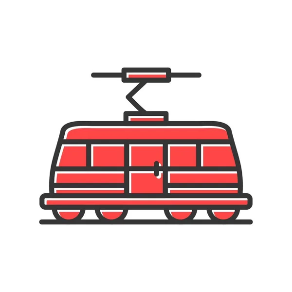 Tram Icone Creative Desig — Vettoriale Stock