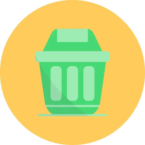Çöp Konteynırı Yaratıcı Simgeler Tasarımı — Stok Vektör
