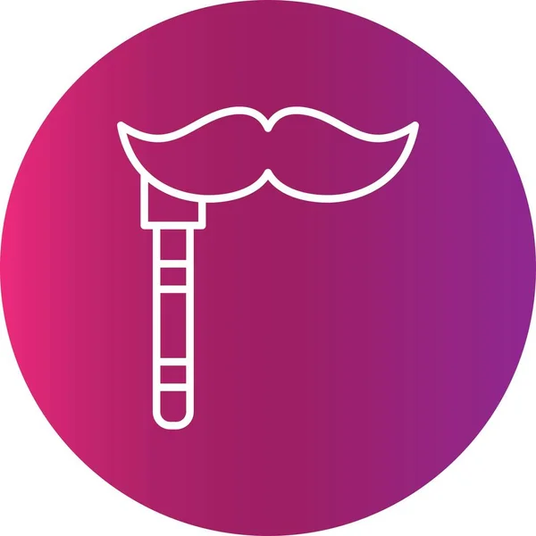 Moustache Ícones Criativos Desig —  Vetores de Stock