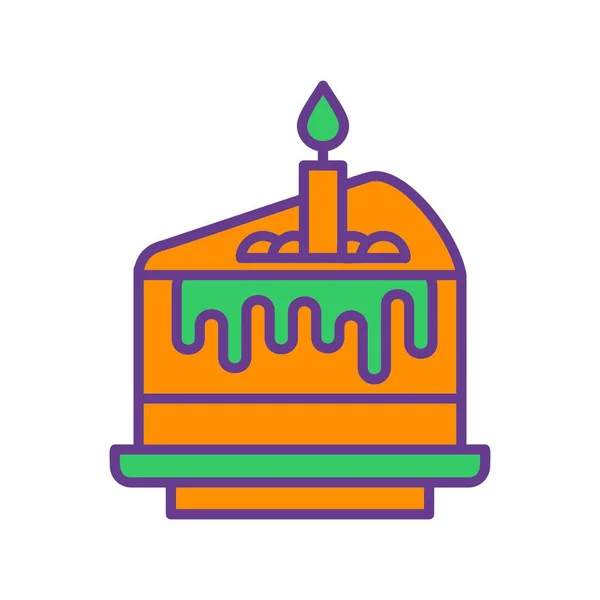 Cake Creative Icons Dead — стоковый вектор