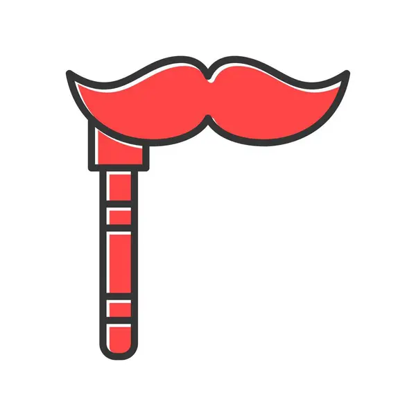 Moustache Creative Icons Desig — Stockvektor