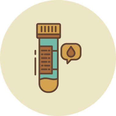 Blood Sample Creative Icons Desig