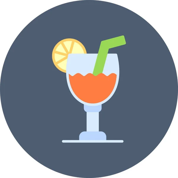 Cocktail Creative Icons Desig — Vetor de Stock