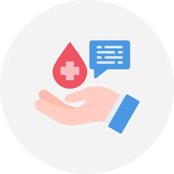 Blood Donation Creative Icons Desig — Stockový vektor