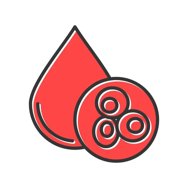 Blood Cells Creative Icons Desig — Vetor de Stock