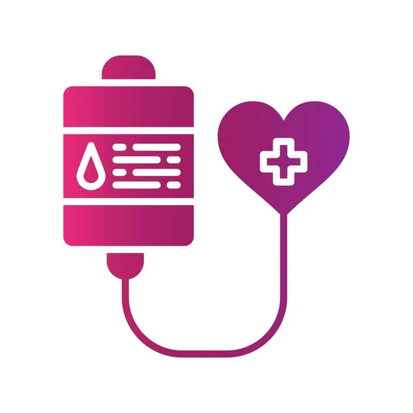 Donazione Sangue Icone Creative Desig — Vettoriale Stock