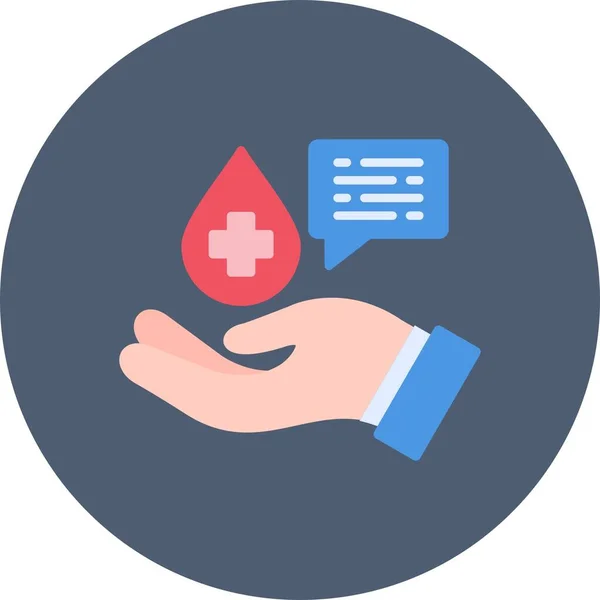 Blood Donation Creative Icons Desig — Vetor de Stock