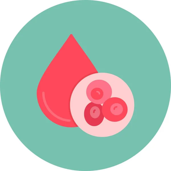 Blood Cells Creative Icons Desig - Stok Vektor