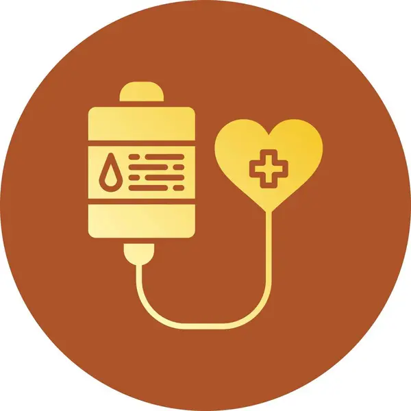 Donazione Sangue Icone Creative Desig — Vettoriale Stock