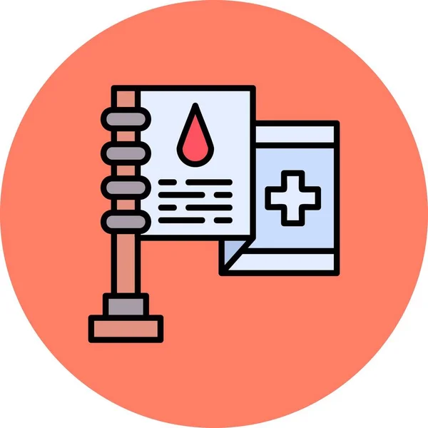 Blood Donor Creative Icons Desig — Vetor de Stock