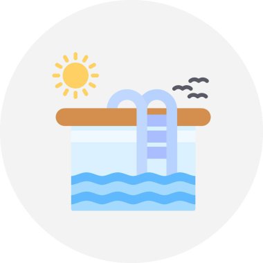 Swimming Pool Creative Icons Desig