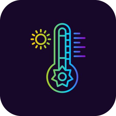 Sıcak Sıcaklık Yaratıcı Simgeler Tasarımı