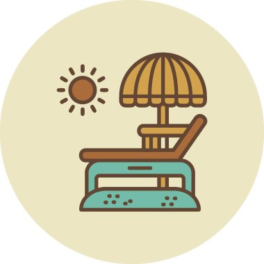 Lounger Creative Icons Desig