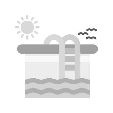 Swimming Pool Creative Icons Desig