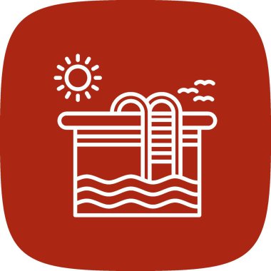 Swimming Pool Creative Icons Desig