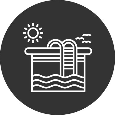 Swimming Pool Creative Icons Desig