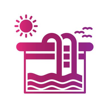 Swimming Pool Creative Icons Desig