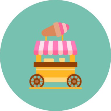 Dondurma Dükkanı Yaratıcı Simgeler Tasarımı