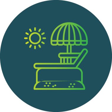 Lounger Creative Icons Desig