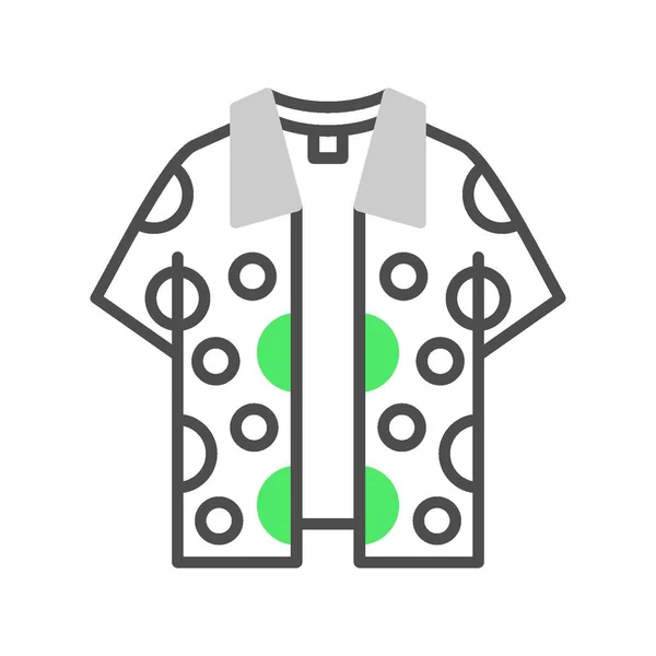 Camisa Ícones Criativos Desig — Vetor de Stock