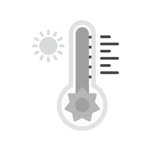 Ícones Criativos Temperatura Quente Desig — Vetor de Stock