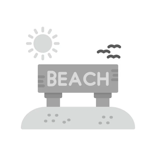 Пляжные Креативные Иконы — стоковый вектор