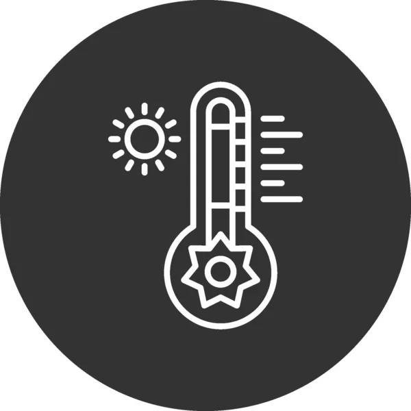 Hot Temperature Creative Icons Desig — Stock Vector