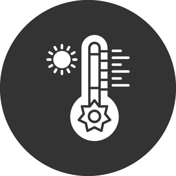 Hot Temperature Creative Icons Desig — Stockový vektor