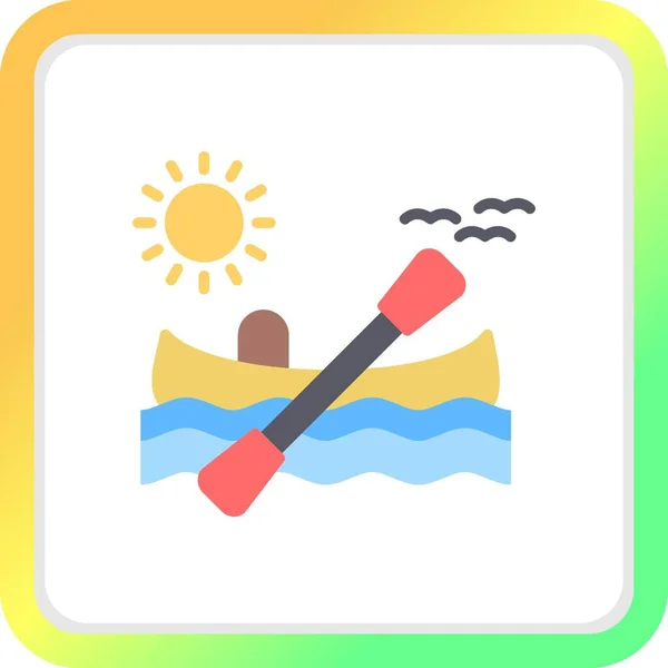 Kayak Creative Icons Desig — Vettoriale Stock