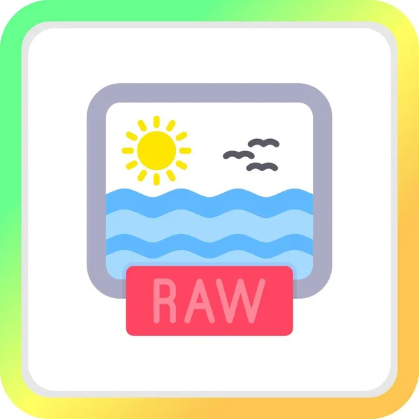 Raw Creative Іконки Демонструвати — стоковий вектор