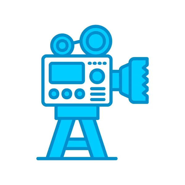 Video Kamera Yaratıcı Simgeler Tasarımı — Stok Vektör