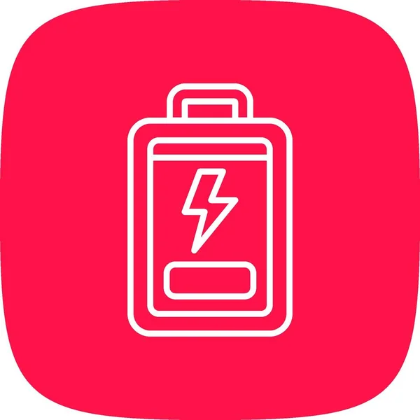 Creatieve Iconen Zonder Batterij Desig — Stockvector